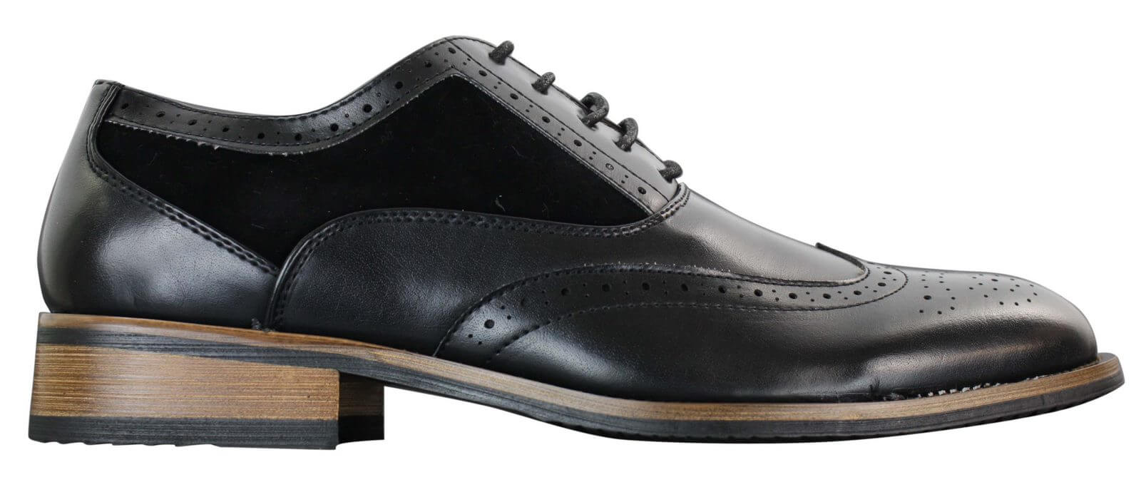Meeste mustad brogue-kingad