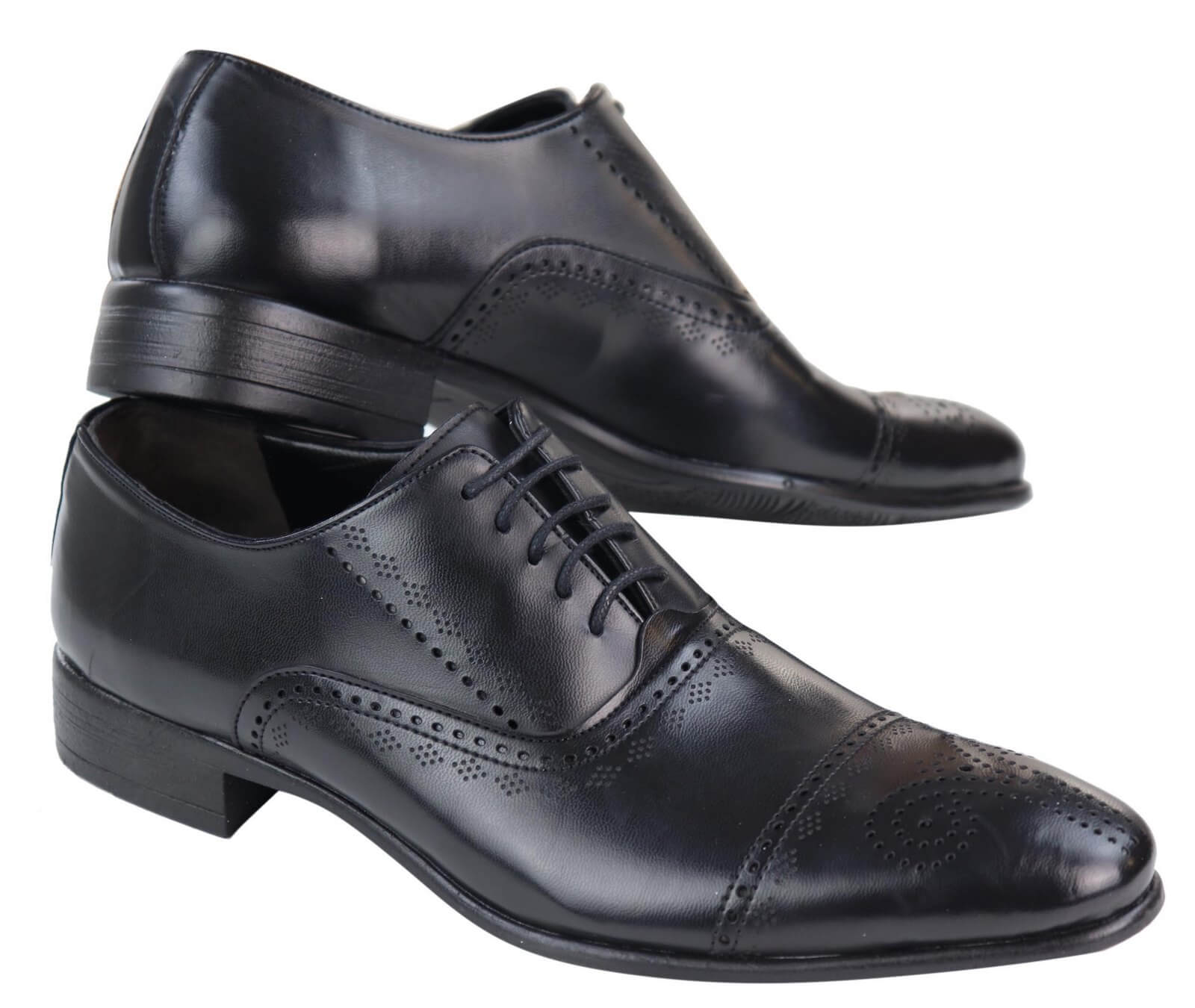 Meeste klassikalised mustad brogue-kingad