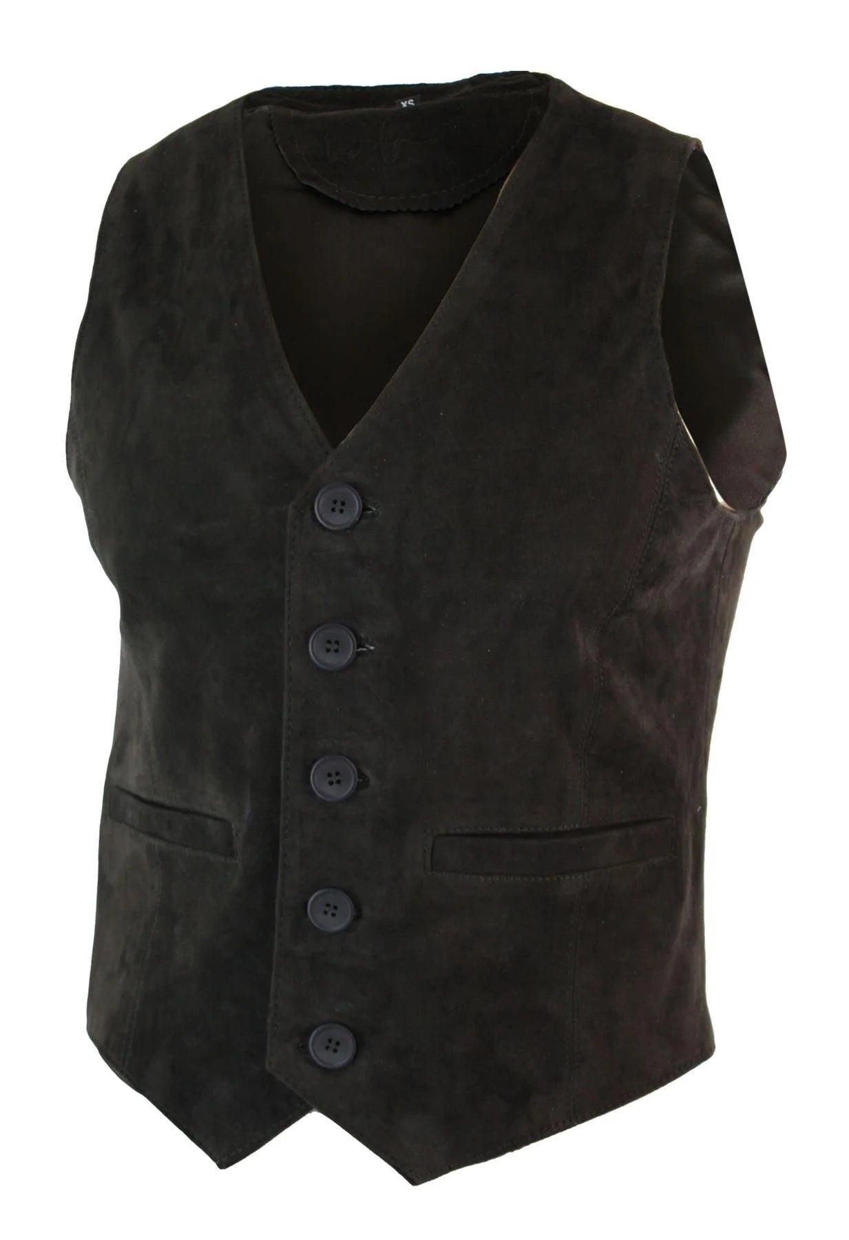 Meeste vest, ehtsast seemisnahast, retro-vintage läänelik vest, pruun