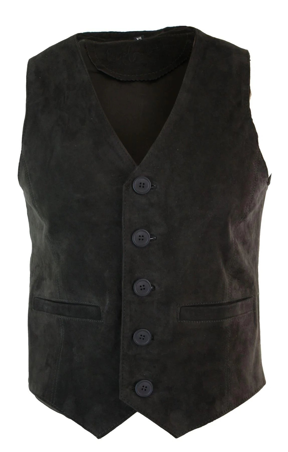 Meeste vest, ehtsast seemisnahast, retro-vintage läänelik vest, pruun