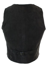 Meeste vest, ehtsast seemisnahast, retro-vintage läänelik vest, pruun