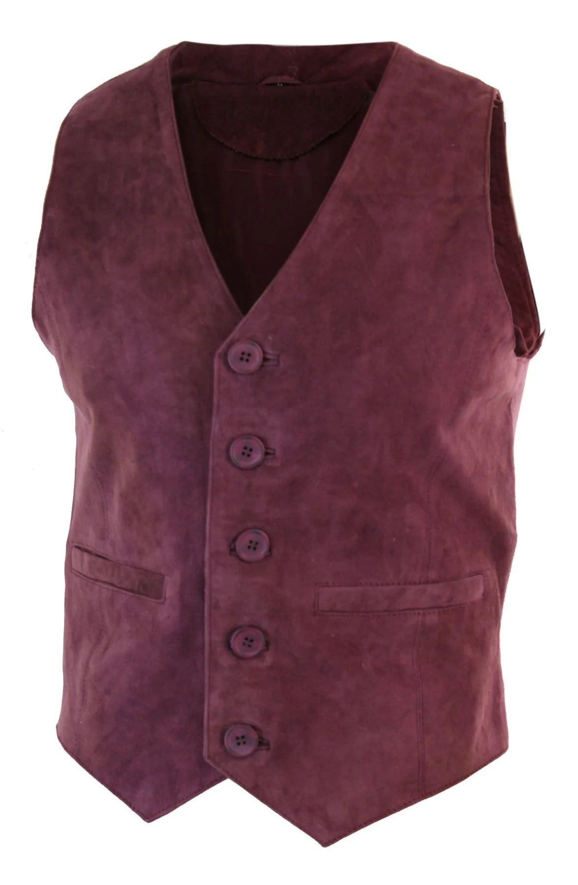 Meeste vest, ehtsast seemisnahast, retro-vintage läänelik vest, burgundia värvi