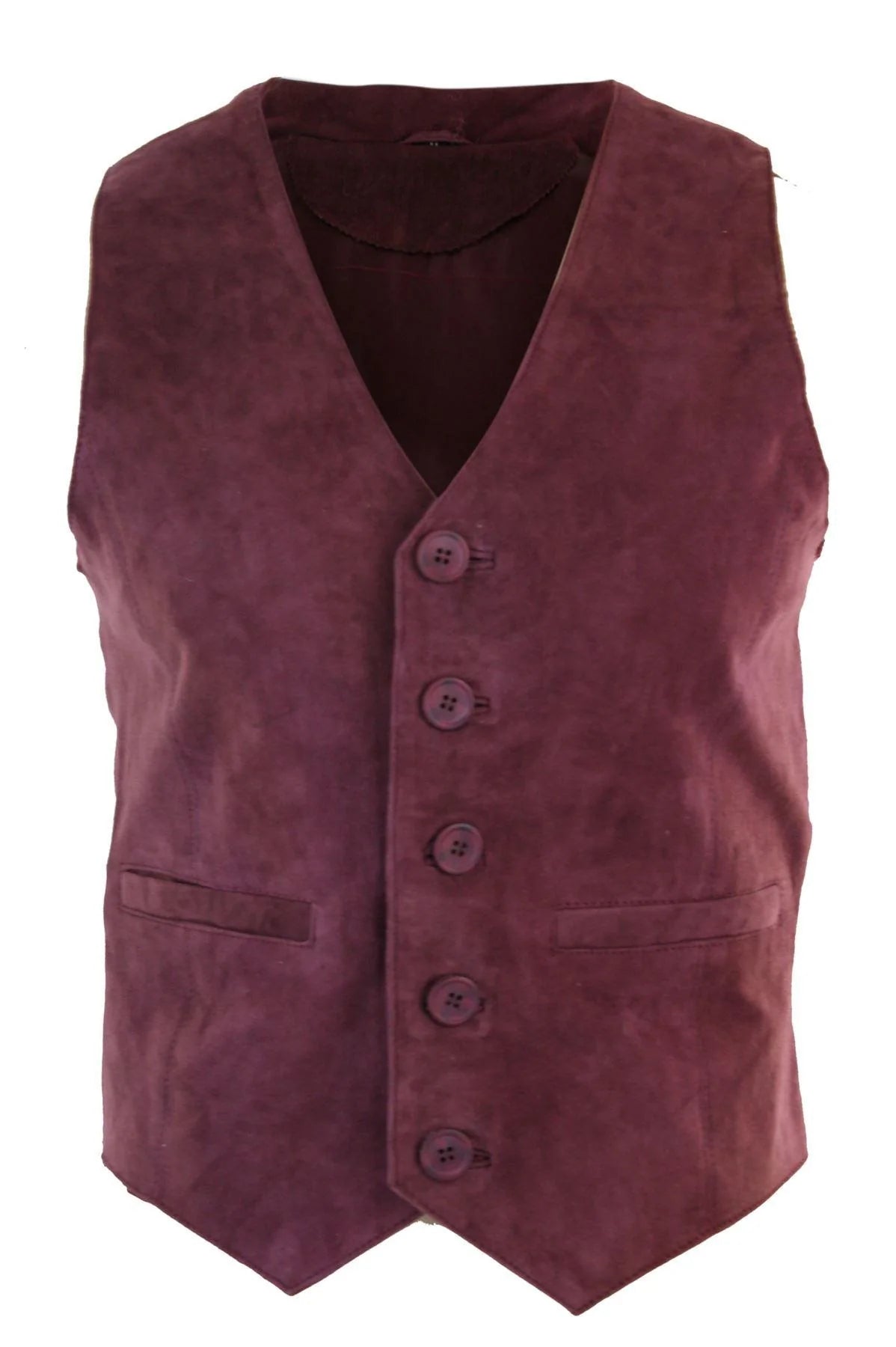 Meeste vest, ehtsast seemisnahast, retro-vintage läänelik vest, burgundia värvi