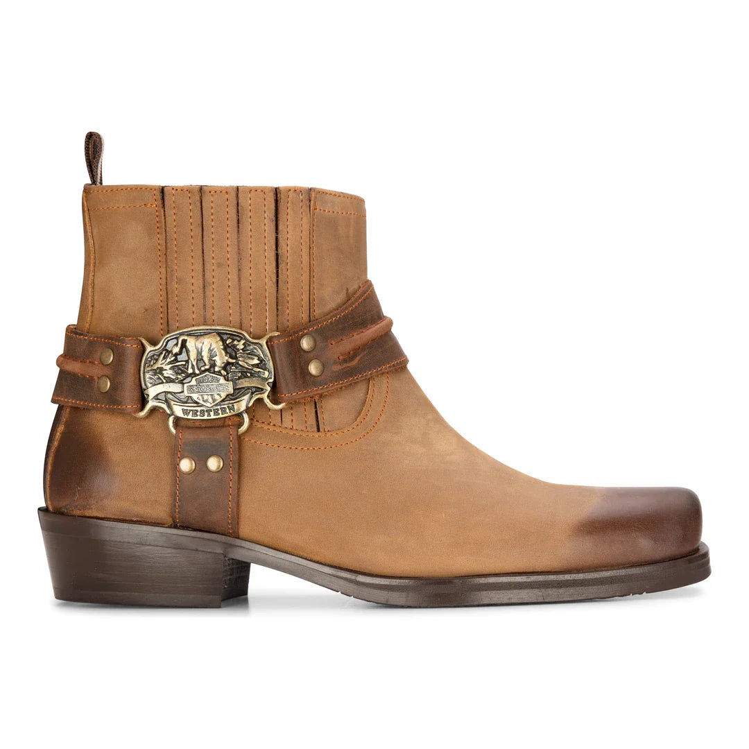 Meeste Western Cowboy saapad, pruunid, vintage kandilise ninaga, maastikusõiduks, jahipidamiseks, matkamiseks, päris nahast, ratsutamiseks ja jalgratturitele.