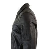 Meeste nahkne Harrington pruun bomber klassikaline piloodijakk