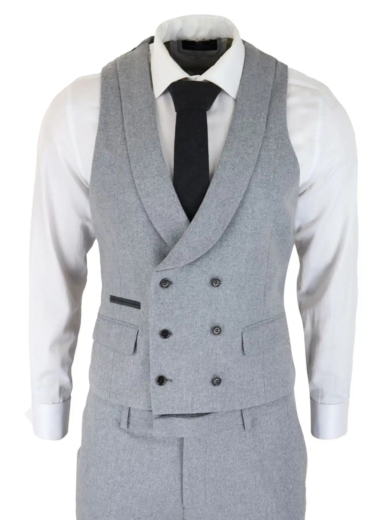 Meeste villane kolmeosaline hall ülikond, kaherealine vest, pulmapidu, vintage 1920ndad