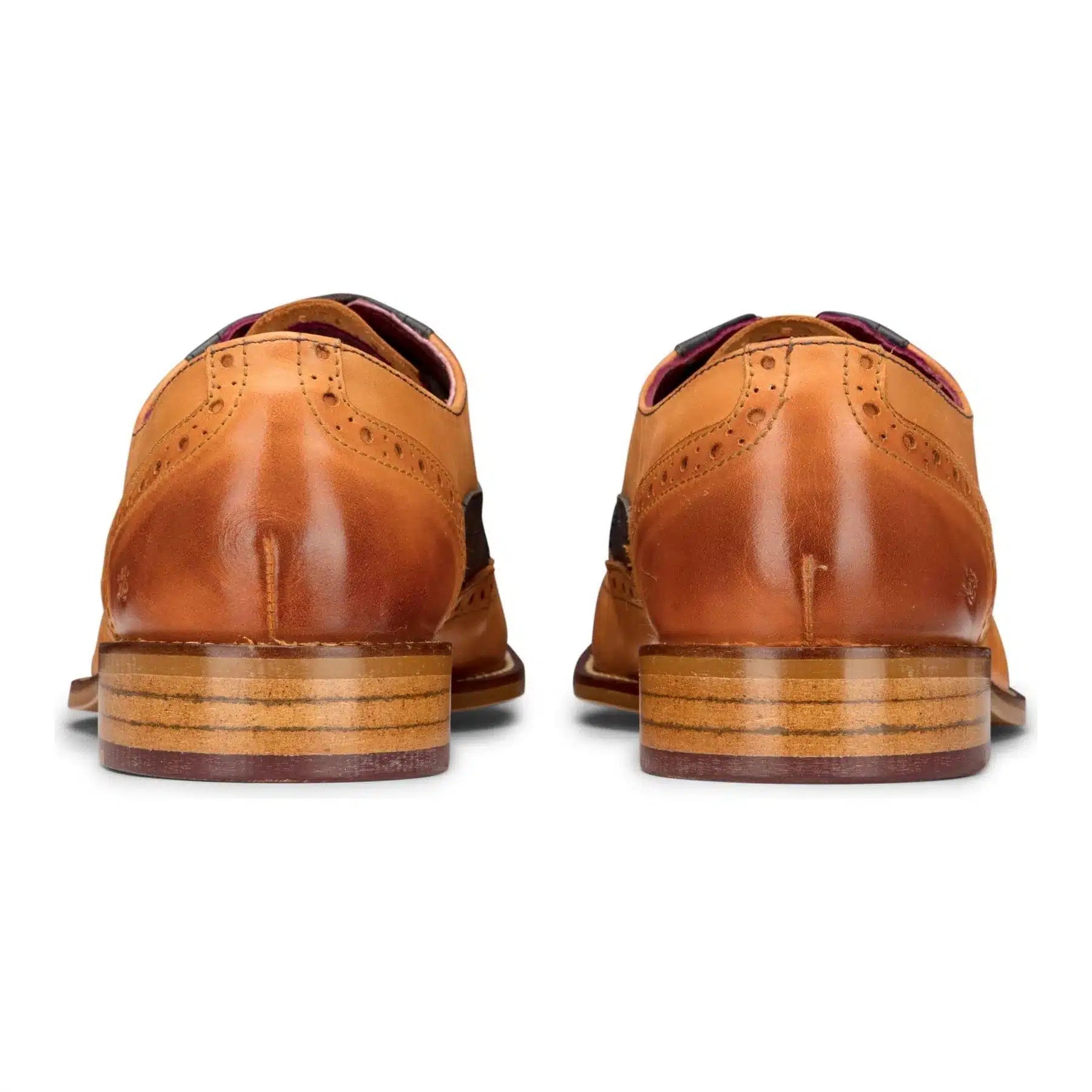 Meeste pruunid tumesinised pruunid punased brogue-kingad paeltega klassikalised vintage-stiilis pidulikud pärisnahast kingad