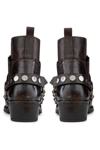 Meeste päris nahast kauboisaapad ketiga