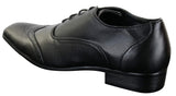 Gio Gino 907001 meeste mustad elegantsed pidulikud PU nahast paeltega brogue-kingad Gatsby Itaalia klassikalised kingad