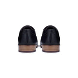 Meeste päris nahast klassikalised mustad paeltega brogue-kingad, elegantsed ja pidulikud nahast vintage-kingad