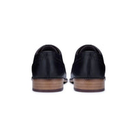 Meeste päris nahast klassikalised mustad paeltega brogue-kingad, elegantsed ja pidulikud nahast vintage-kingad