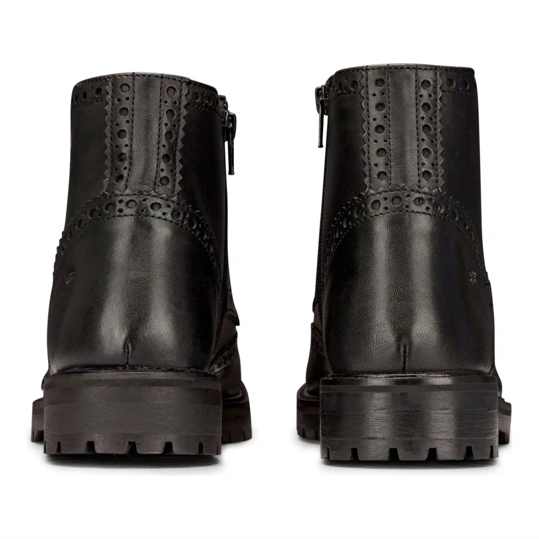 Meeste päris nahast paeltega platvormsaapad, brogue stiilis, punkrokk, must, tan