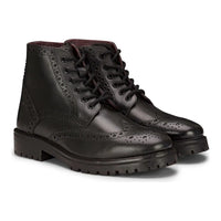 Meeste päris nahast paeltega platvormsaapad, brogue stiilis, punkrokk, must, tan