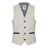 Poiste kolmeosaline kreemikas tviidülikond pulmapeole ruuduline rätsepatööna valminud elegantne pidulik ülikond