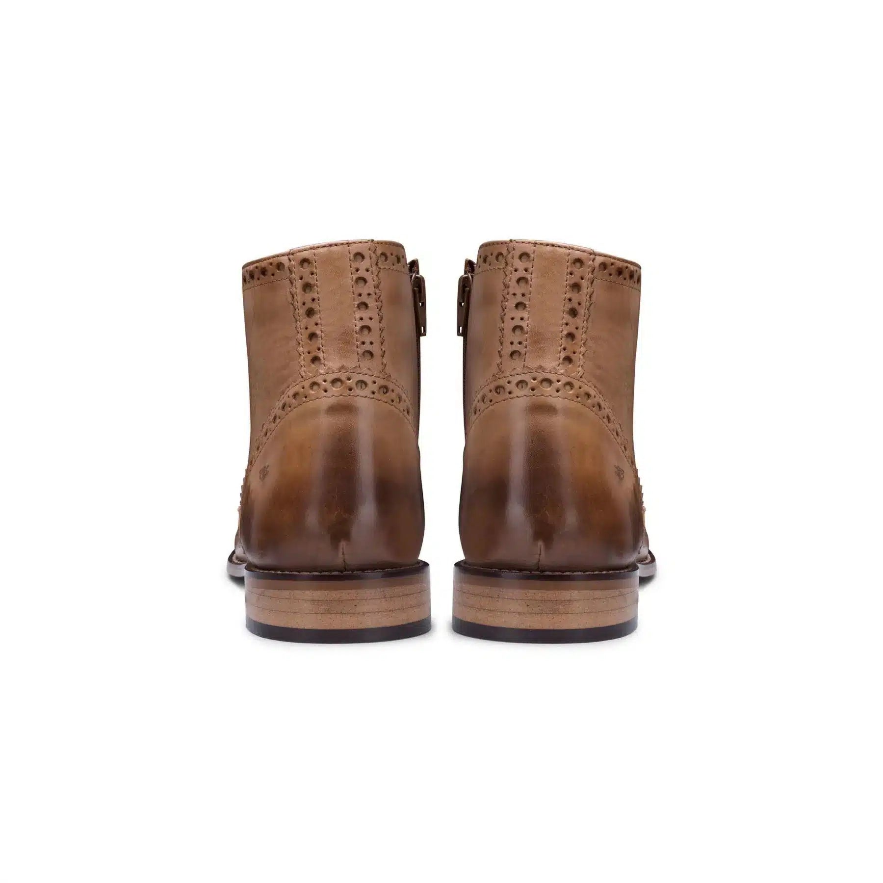 Meeste päris nahast vintage saapad, brogue-saapad, 1920. aastate seemisnahast tviidist ja paeltega kingad, elegantsed ja pidulikud