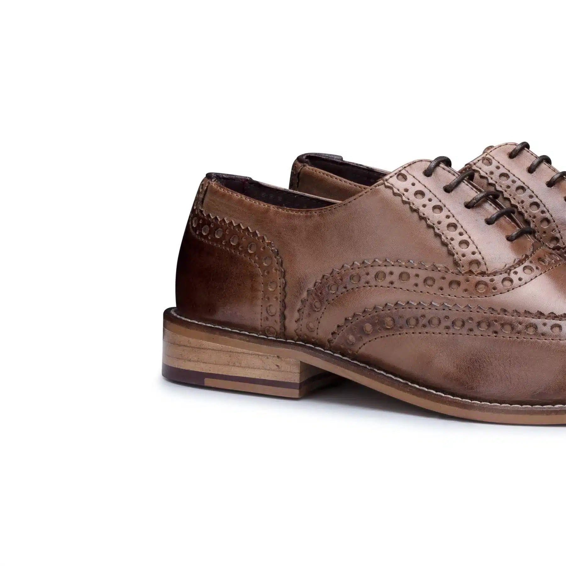 Meeste päris nahast vintage kingad, brogue-nahast, 1920ndate seemisnahast tviidist ja paeltega kingad, elegantsed ja pidulikud