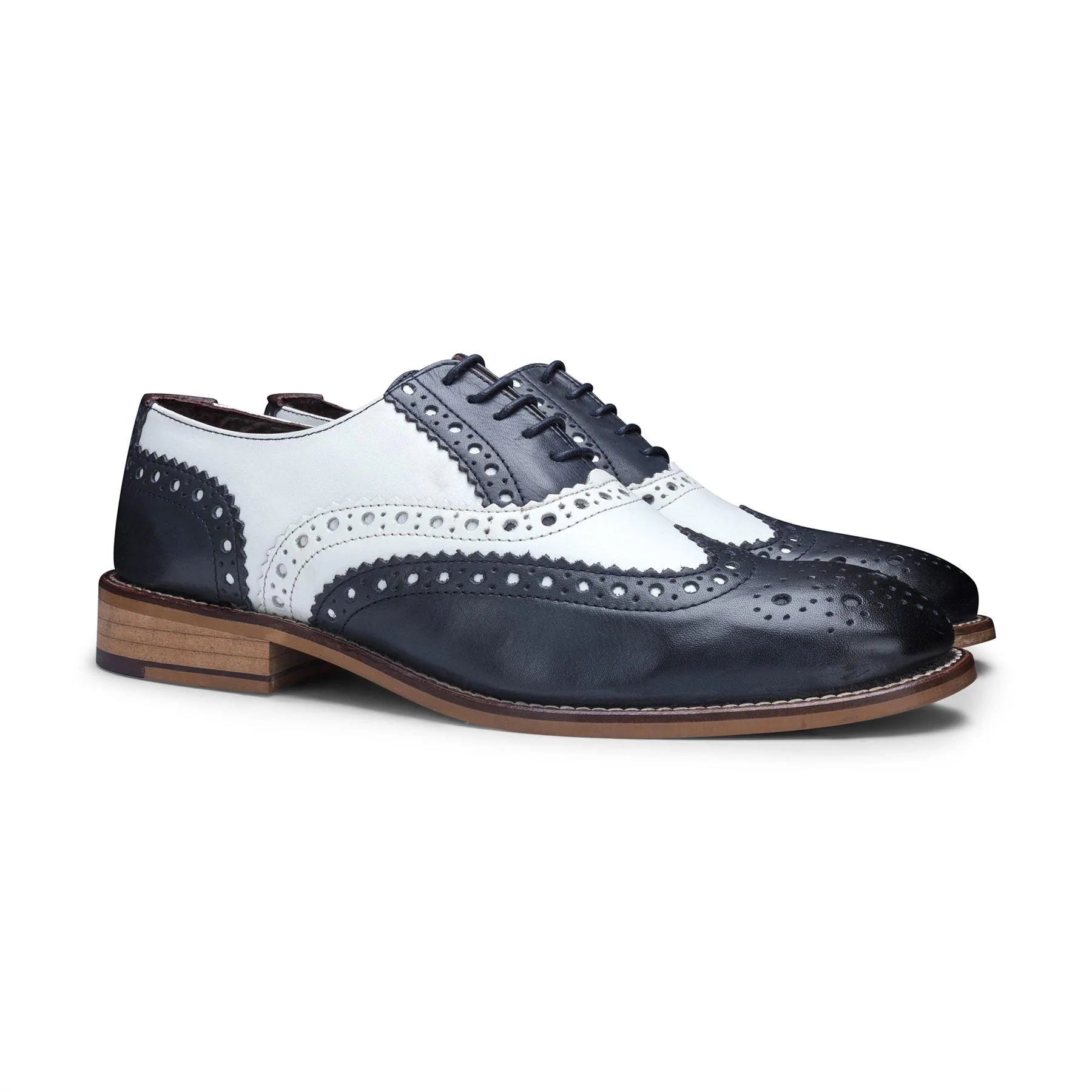 Meeste päris nahast vintage kingad, brogue-nahast, 1920ndate seemisnahast tviidist ja paeltega kingad, elegantsed ja pidulikud