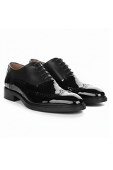 Harry - meeste mustad lakknahast brogue-kingad