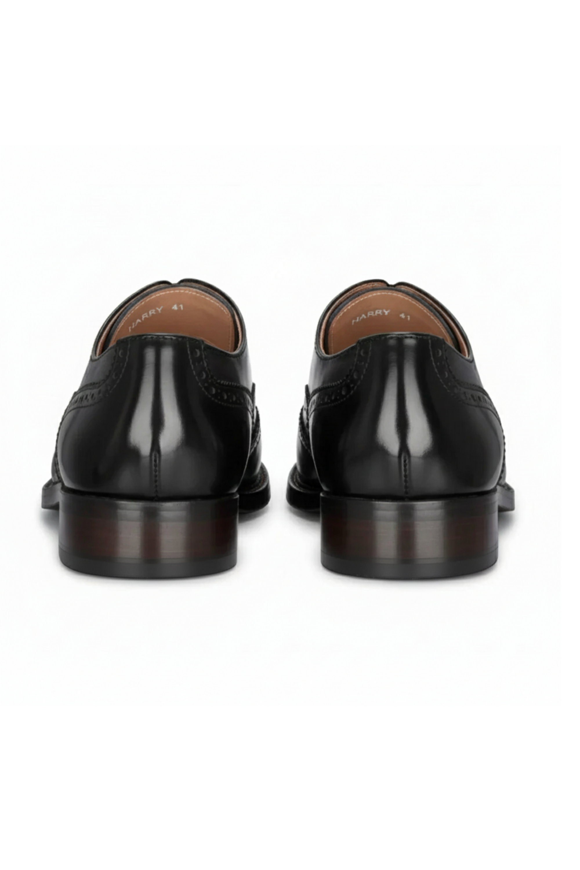 Harry - meeste mustad lakknahast brogue-kingad