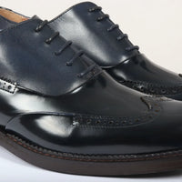Harry - Meeste tumesinised lakknahast brogue-kingad