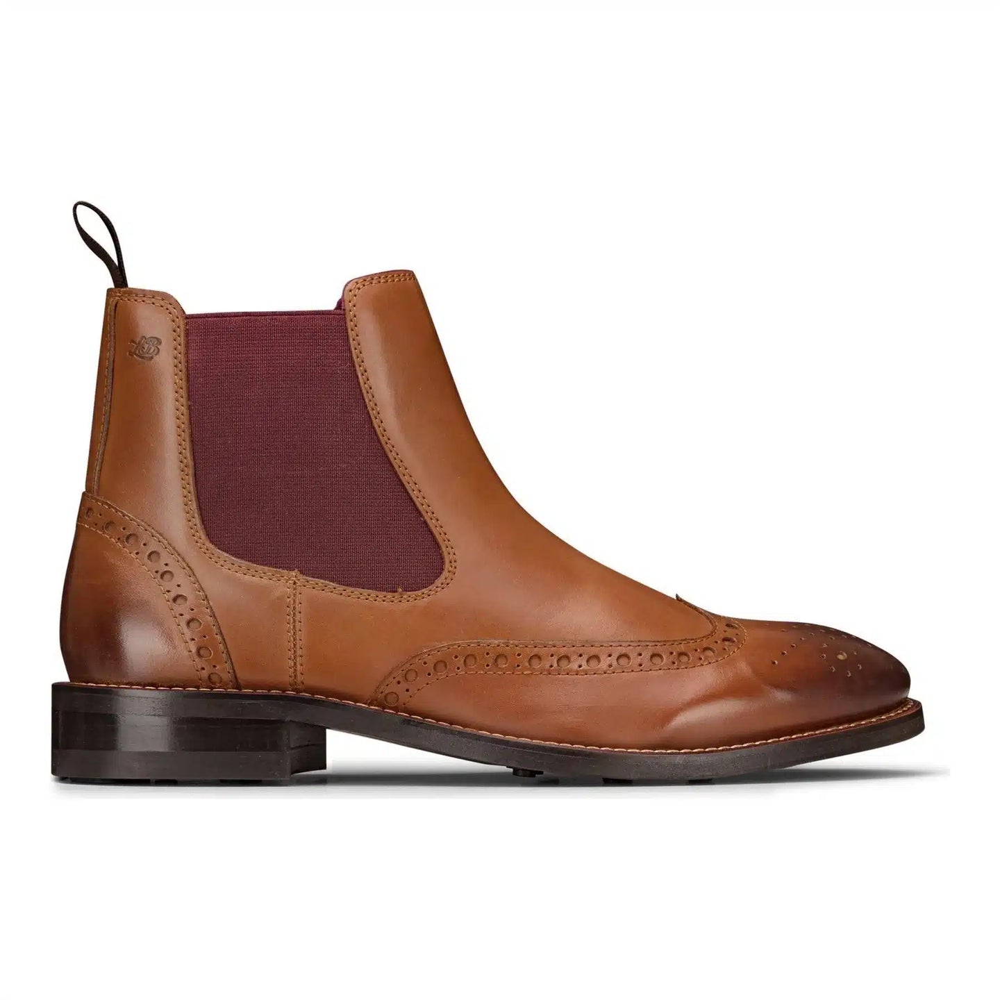 Meeste sussid nahast brogue-saapad, pruunid, tanid, klassikalised, elegantsed ja pidulikud, London