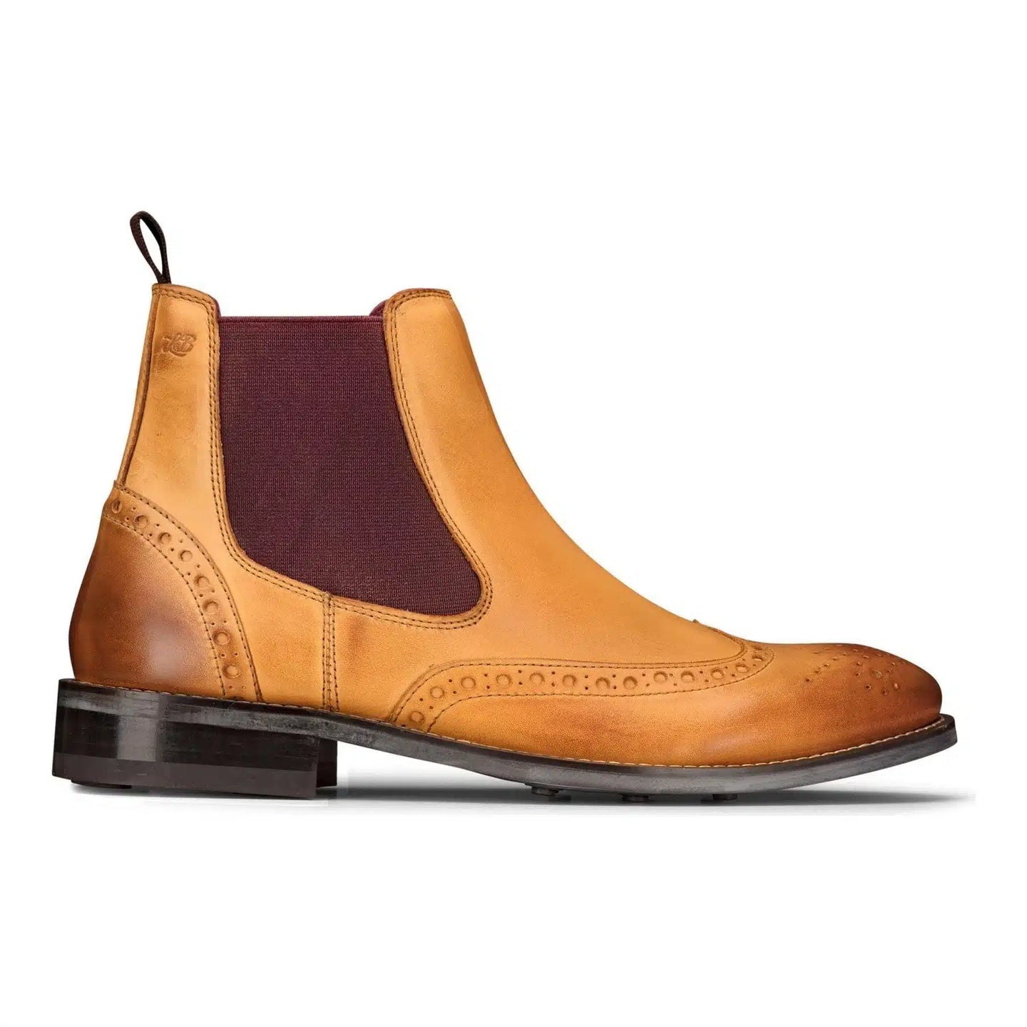 Meeste sussid nahast brogue-saapad, pruunid, tanid, klassikalised, elegantsed ja pidulikud, London