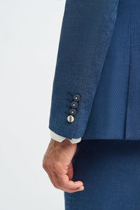 Meeste sinine suvine linane ülikond