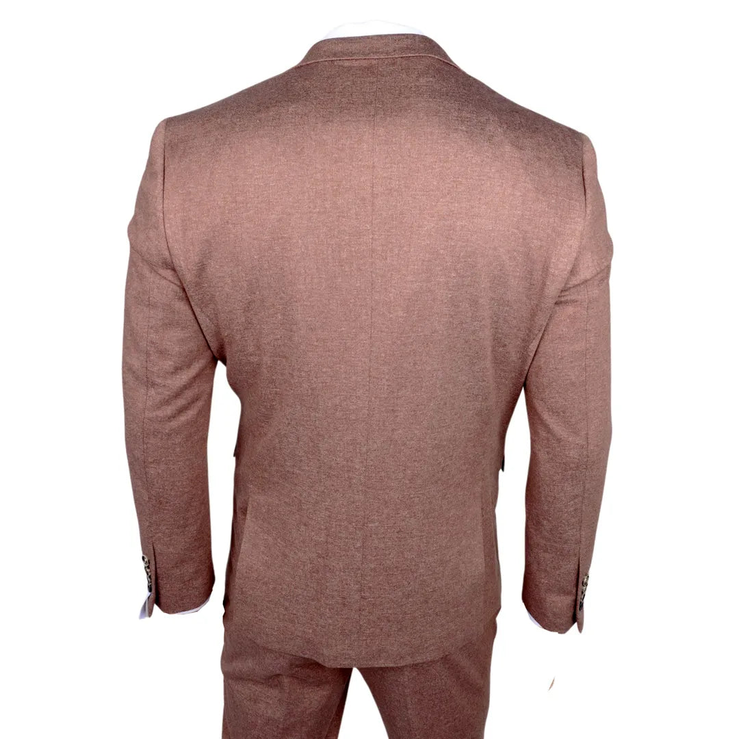 Nathan meeste pruun kolmeosaline kitsas ülikond