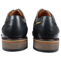 Ross - meeste lillelise mustriga nahast tumesinised brogue-kingad