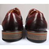 Ross - meeste lillelise mustriga punased brogue-mustriga nahast kingad