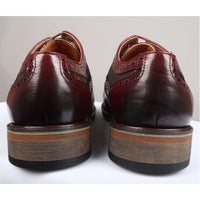 Ross - meeste lillelise mustriga punased brogue-mustriga nahast kingad