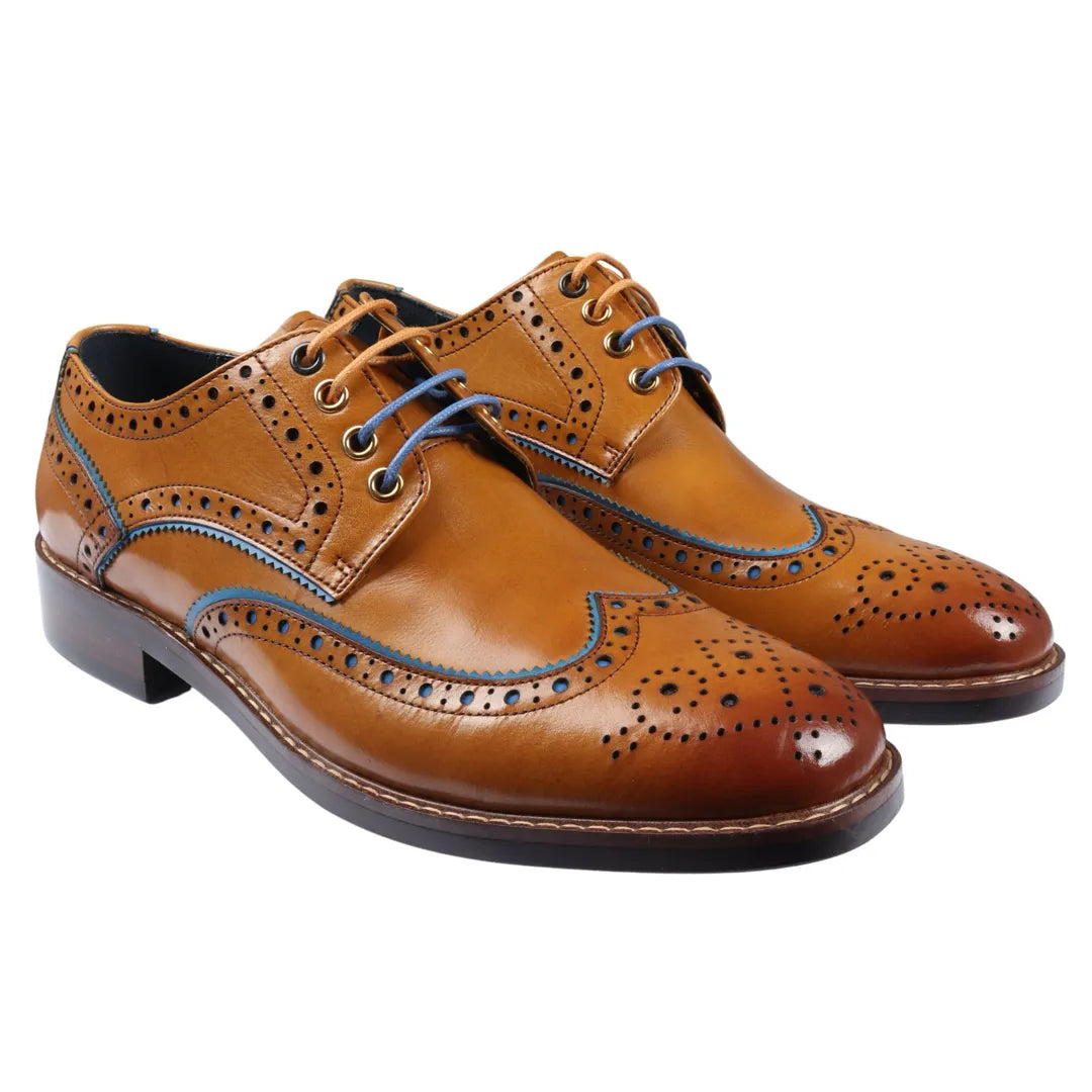 Simon - meeste pruunid brogue-nahast kingad