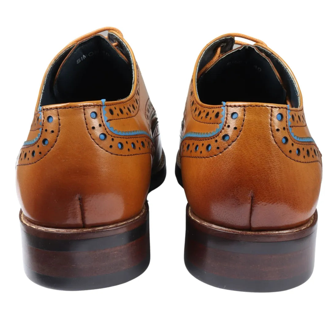 Simon - meeste pruunid brogue-nahast kingad