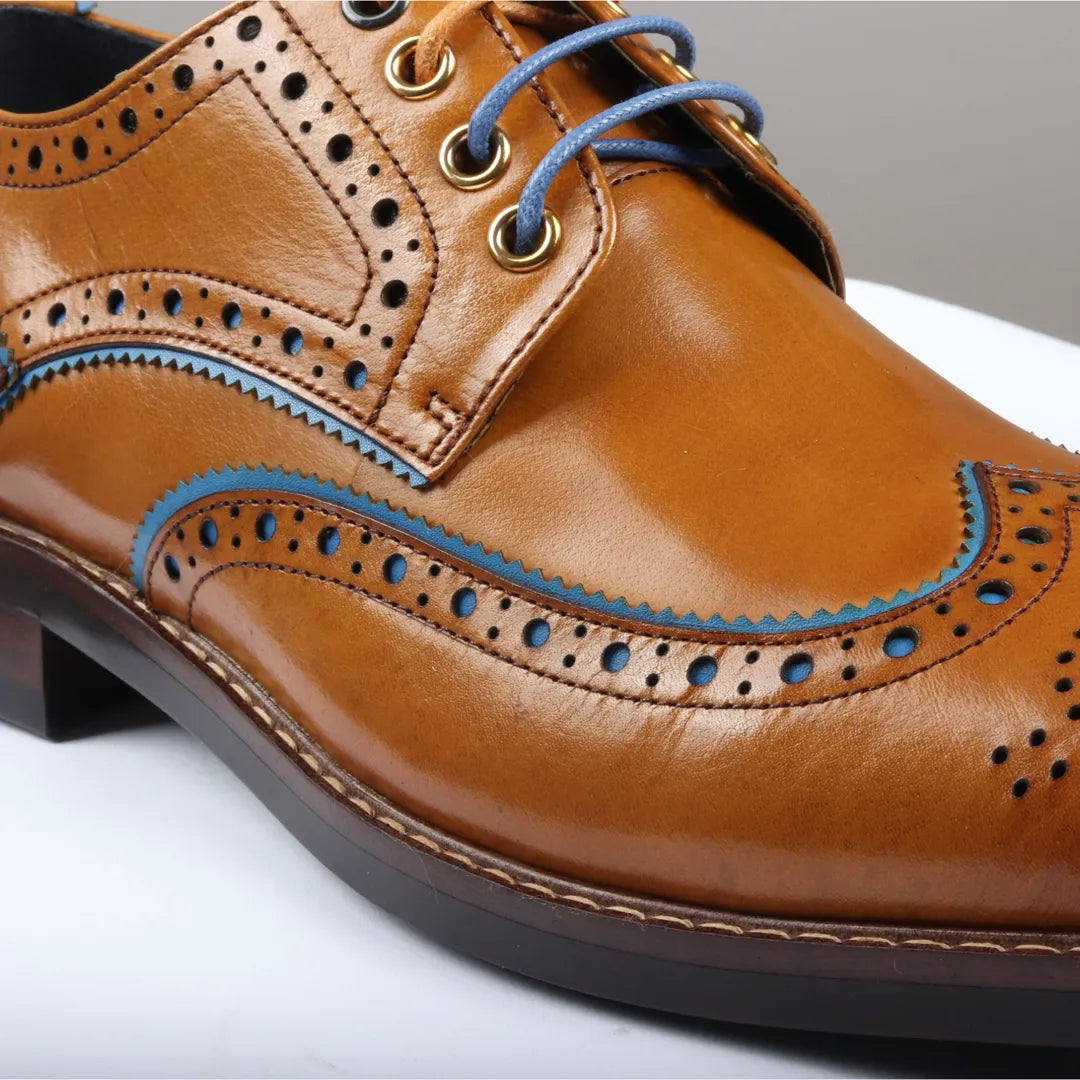 Simon - meeste pruunid brogue-nahast kingad