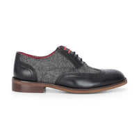 Albert - meeste mustad tviidnahast brogue-kingad