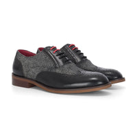 Albert - meeste mustad tviidnahast brogue-kingad