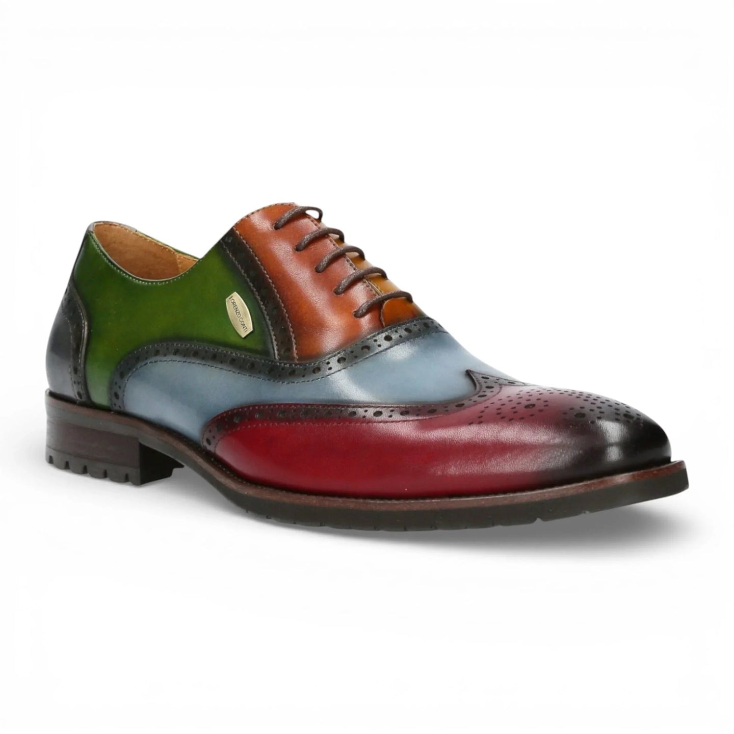 Antonin 01 - meeste mustad burgundiapunased nahast Oxfordi kingad
