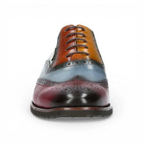 Antonin 01 - meeste mustad burgundiapunased nahast Oxfordi kingad