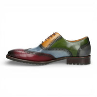 Antonin 01 - meeste mustad burgundiapunased nahast Oxfordi kingad