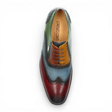 Antonin 01 - meeste mustad burgundiapunased nahast Oxfordi kingad
