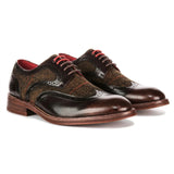 Arlo - meeste pruunid nahast tviidist brogue-kingad