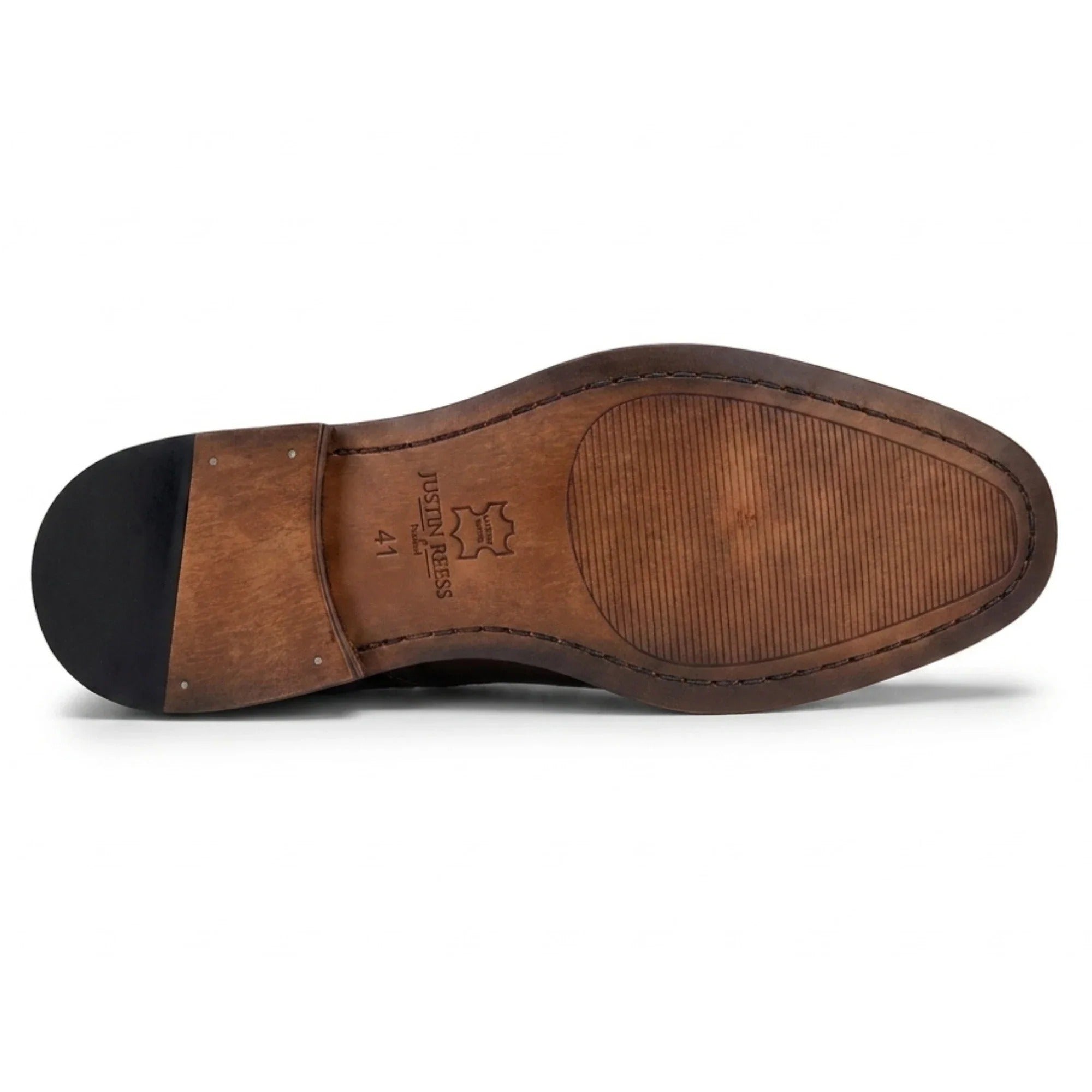 Arlo - meeste pruunid nahast tviidist brogue-kingad