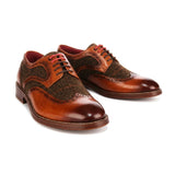 Arlo - meeste pruunid nahast tviidist brogue-kingad