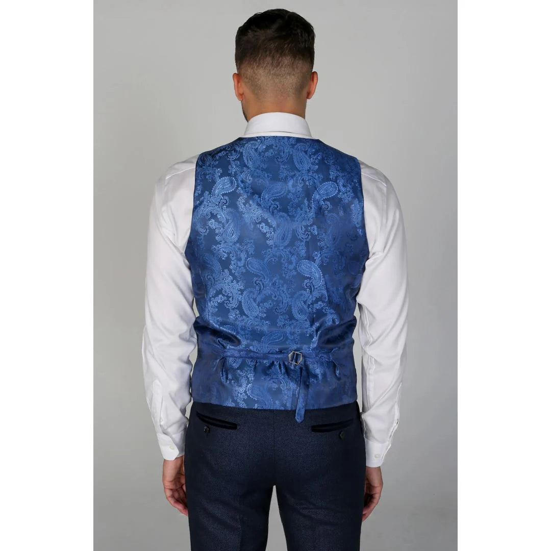 Arthur - meeste Birdseye tumesinine vest