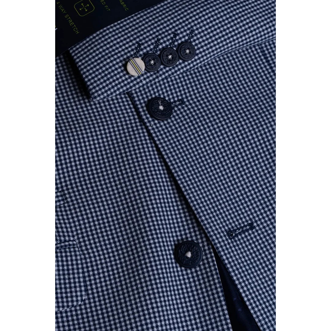 Baresi - meeste sinise ruuduga suvine bleiser