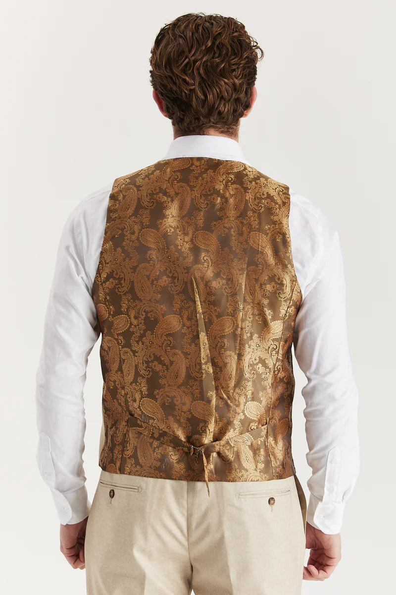 Belmont - meeste beež rätsepatööna valminud vest