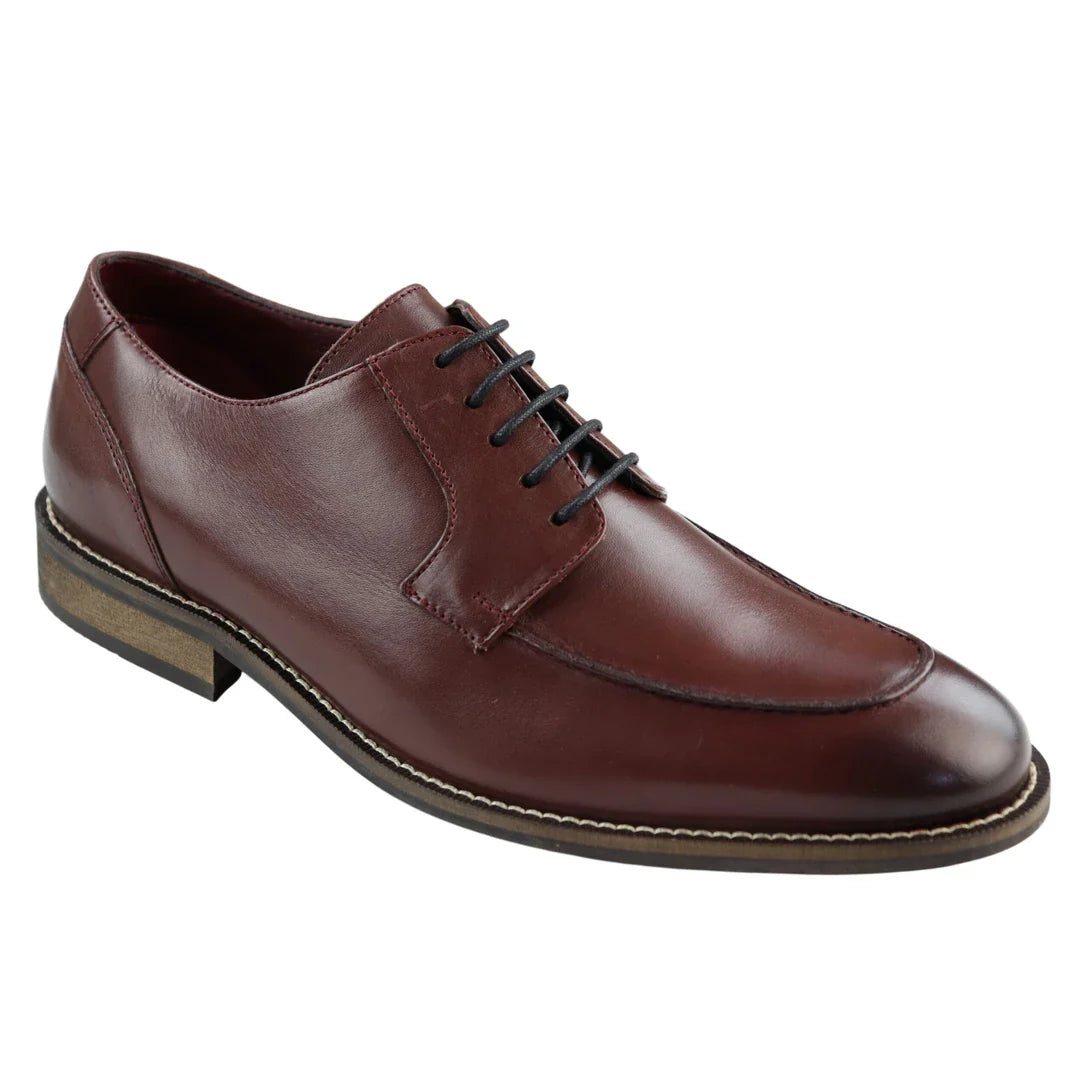 Meeste ehtsast täisnahast mustad õlapaeltega Derby kingad, elegantsed, vabaaja, burgundiavärvi, veinipunane, klassikalised, vintage stiilis