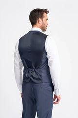Bond - meeste tumesinine ruuduline vest