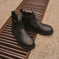 Booma 607 - mustad nahast Chelsea saapad