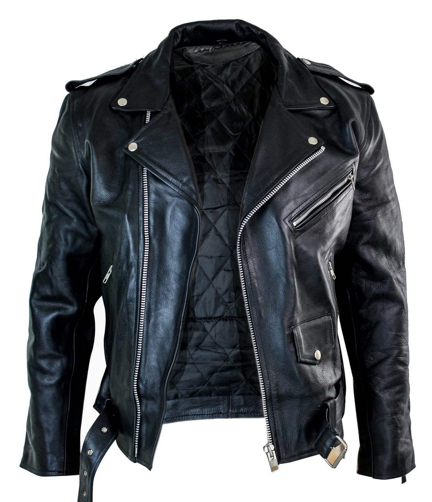 Ehtne nahk Brando Hide meeste lehmanahast originaalne risti lukuga Brando Biker mootorratturi meeste jope